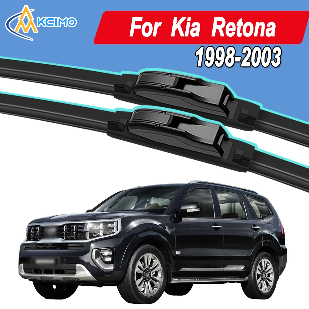 

Silicone Car Wiper Blades for Kia Retona 1998-2003- All Weather Silent Wiper Blades, Quick Release Clip