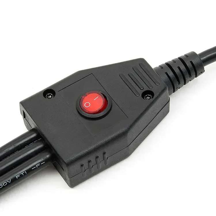 50cm OBD2 Cable 1 To 3 Converter Adapter with Red Switch OBD2 Splitter Y Cable J1962M To 3-J1962F Splitter OBD2 Extension Cable