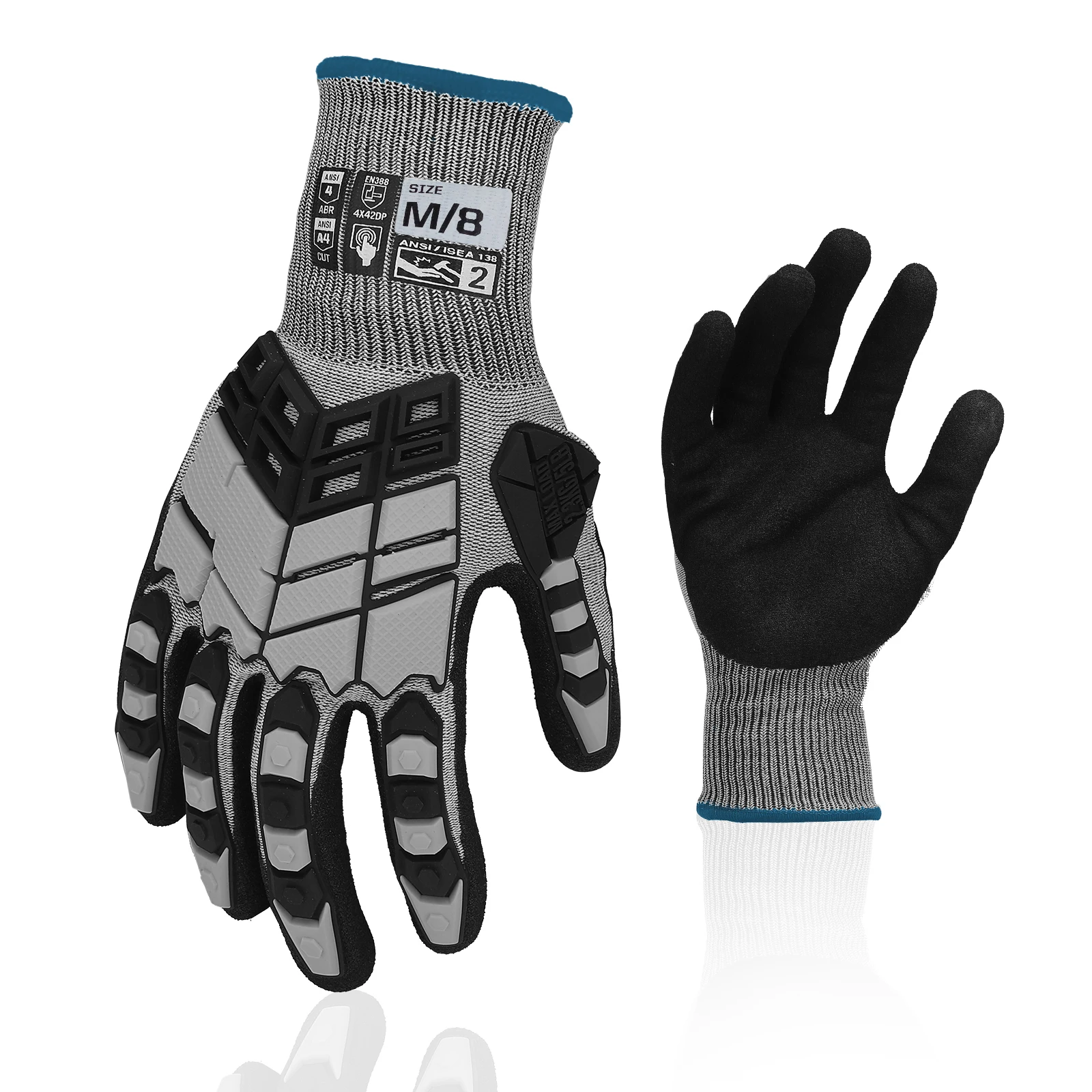 Cut Resistant Glove - Anti-Impact Gloves With Cut-Resistant Knuckles Protective