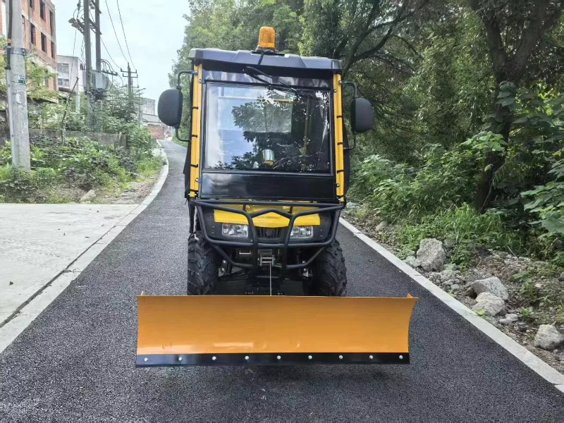 Customized Fast Electric Start Snow Cleaner Sweeper ATV Snowplow Efficient Ride-on Snow Removal Product Snow Sweeper