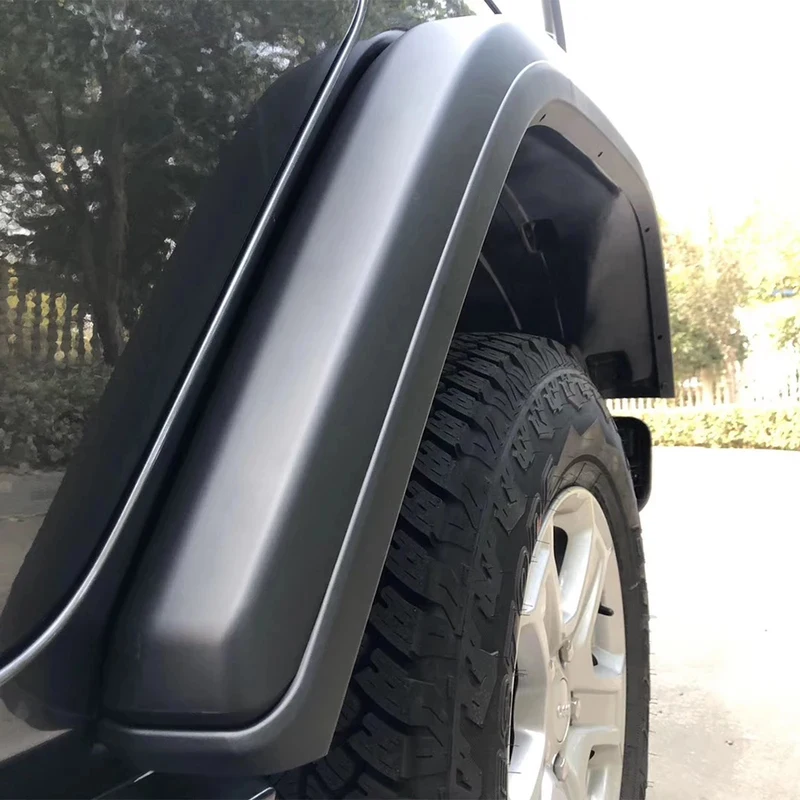 High Quality Front & Rear Wheel Eyebrow Fender Flares Mud Flaps For Jeep Wrangler JL 2018+ (Without Bulb)