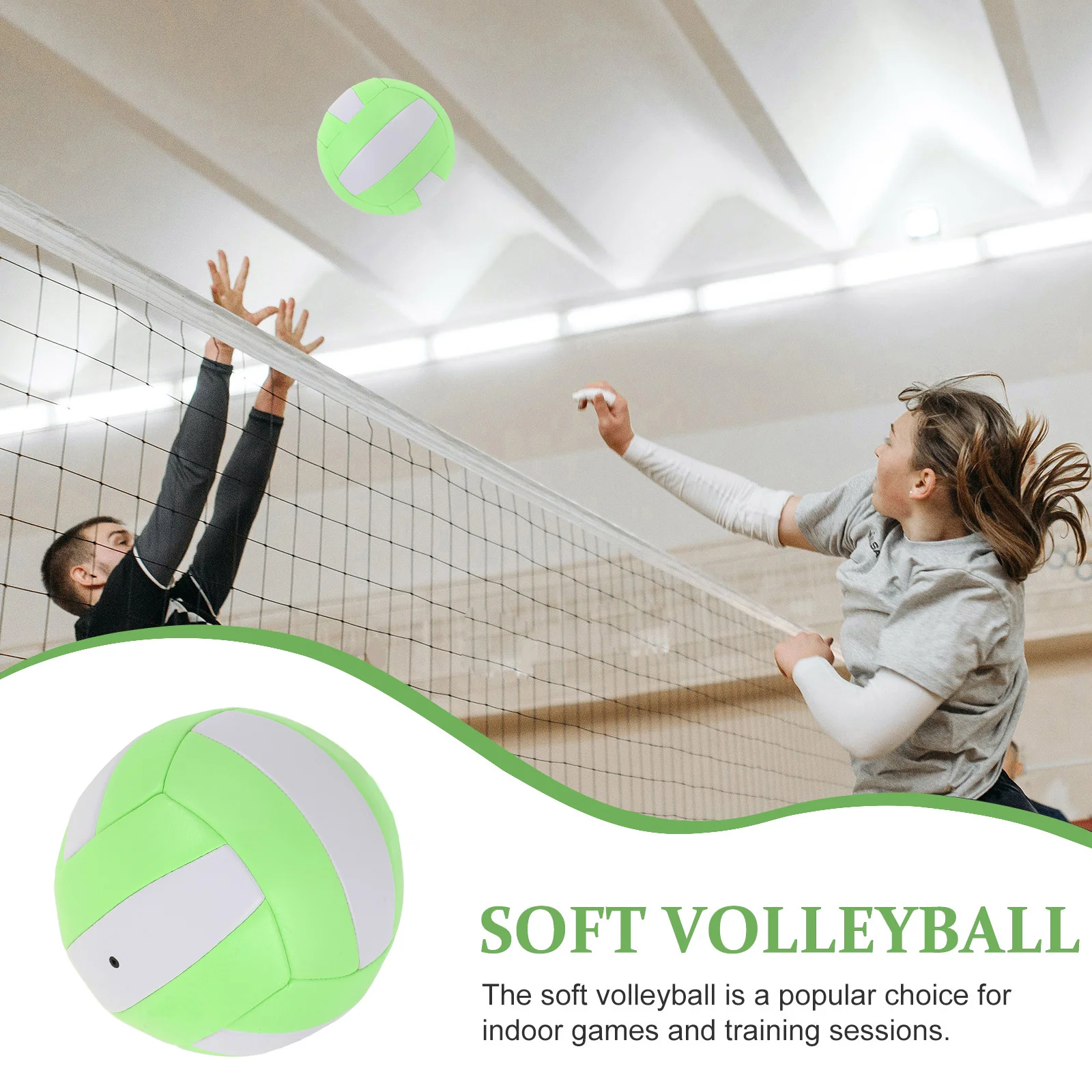 مقاس 5، تصميم أنيق للكرة الطائرة الناعمة، تحكم ممتاز، معدات تدريب داخلية، معدات تدريب الكرة الطائرة #6