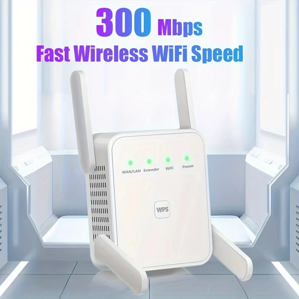 300Mbps Wireless WiFi Repeater Booster 2.4G Wi-Fi Signal Amplifier Extender Router Network Wlan WiFi Repetidor
