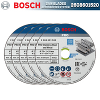 BOSCH 2608601520 PRO Stainless Steel and Metal for Mini Angle Grinder 5 Pieces 76x10 MM Saw Blade
