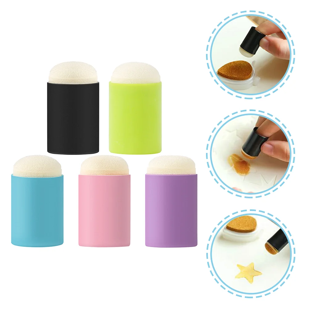 10 Pcs Ink Pad Smudge Sponge Painting Seal Daubers Draw Finger Kids Toy Child Drawing