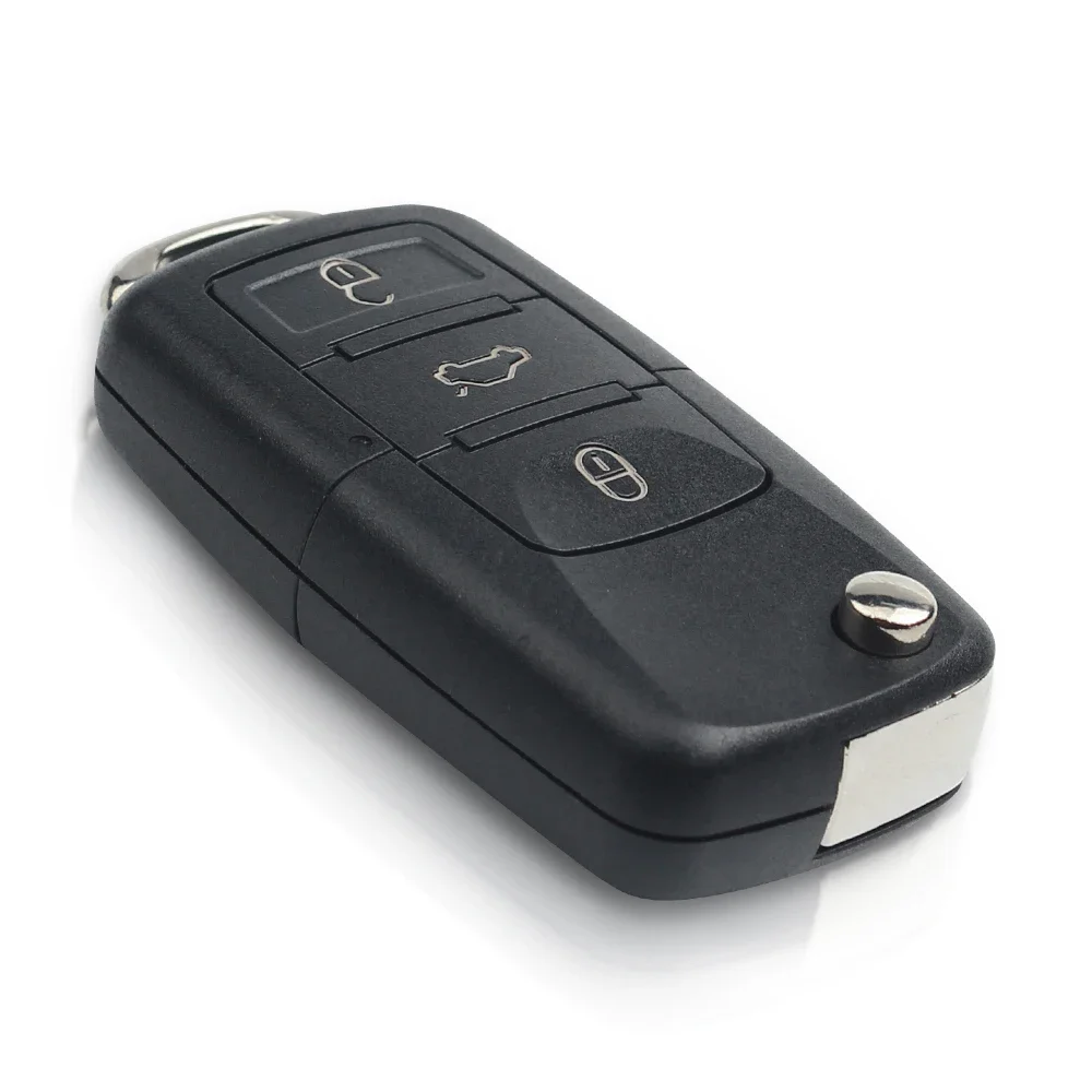 KEYYOU Flip Car Auto Remote Key for VW/VOLKSWAGEN CADDY EOS GOLF JETTA SIROCCO TIGUAN/TOURAN 1K0959753G / HLO 1K0 959 753 G