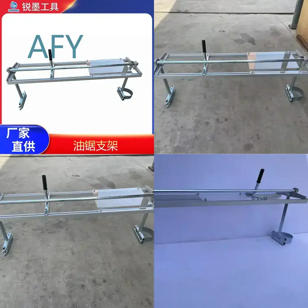48 inch Chainsaw Stand for Oil Saw Electric Saw Wood Cutting Support Rack Heavy Duty Adjustable Mounting Bracket for DIY