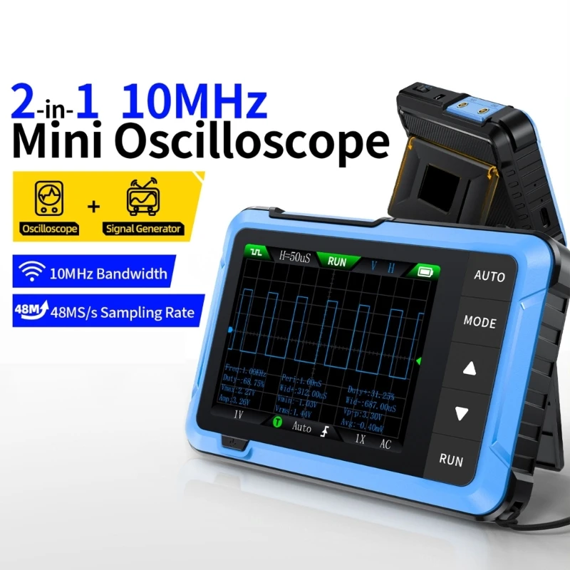 Oscilloscope numérique multifonctionnel portable avec interfaces USB stockage