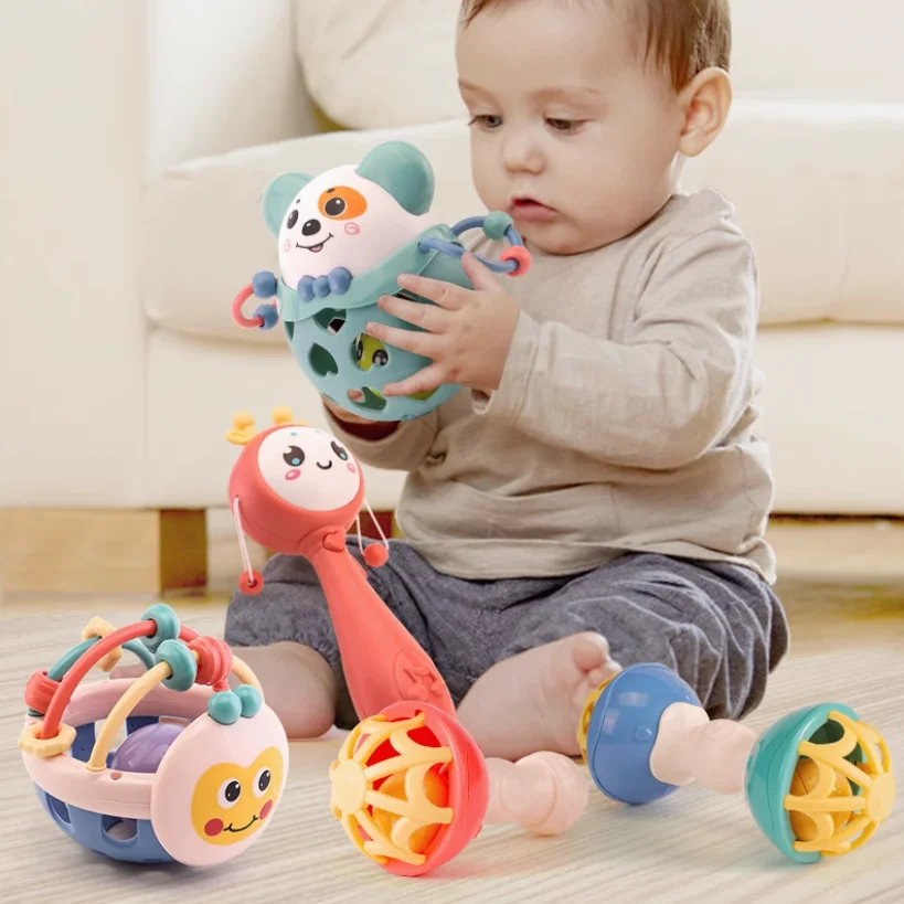Sonajeros de juguete para bebés de 0 a 12 meses, juegos para bebés, mordedor, juguete sensorial para recién nacidos, juguetes de desarrollo educativo para bebés de 1 a 2 años