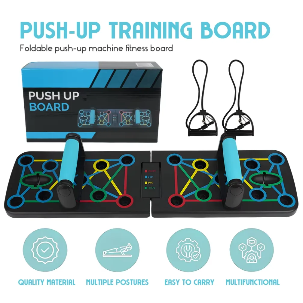 Push Up Board - 多機能エクササイズボード 肩、腕、背中、腹部、胸部のトレーニング用