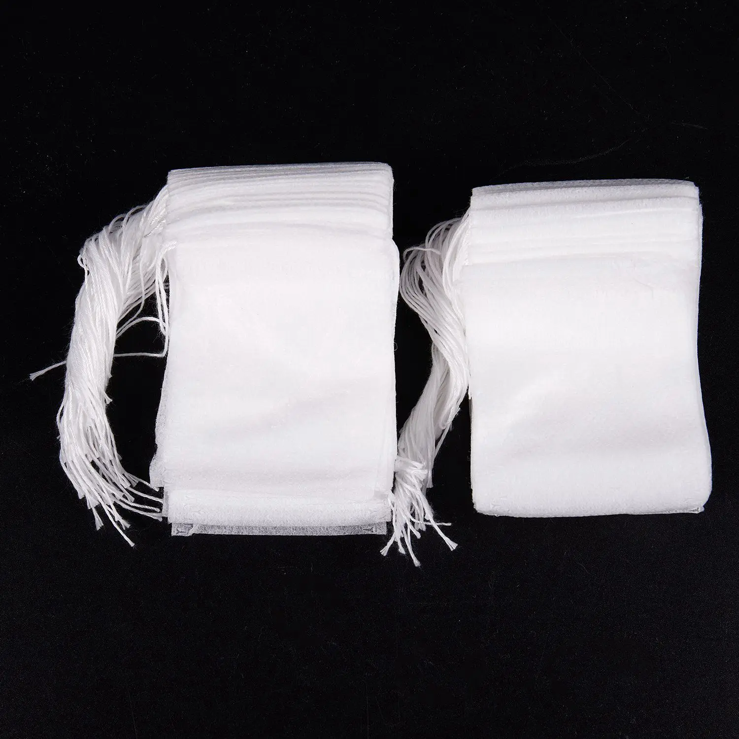 100 Pcs Disposable Empty Tea Bag String Heat Seal Filter