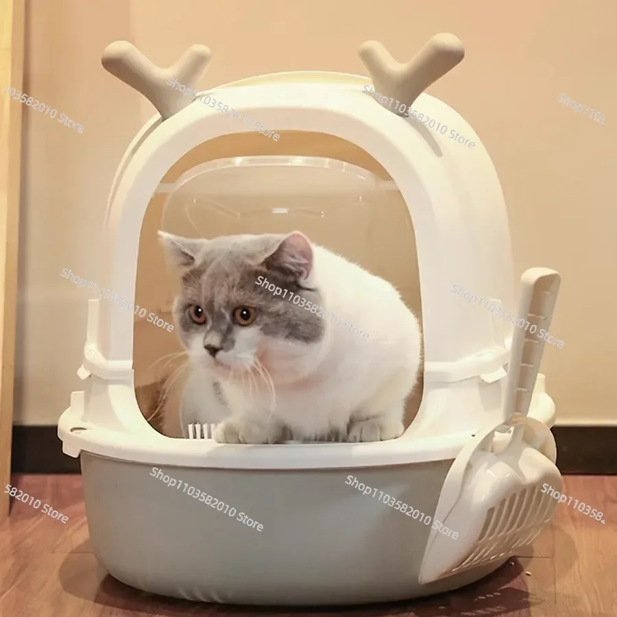 Creativity Villa Matt Box Cat Litter Design Smell Remover Big Space Bathroom Large Modern Enclosed Toilet