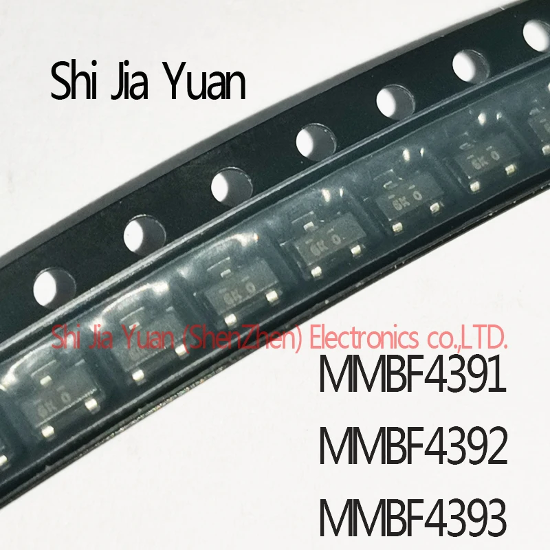 10PCS MMBF4391 MMBF4392 MMBF4393 Marking 6J  6K  6G SOT-23  N-Channel Switch