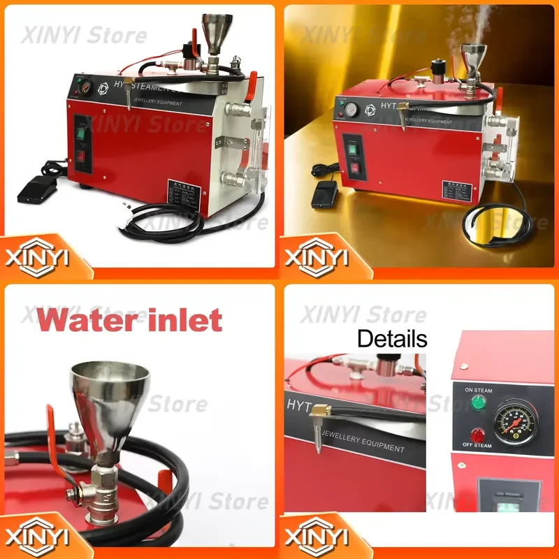 6L Jewelry Steam Cleaner Machine for Goldsmith Tools Professional Jewelry Cleaning Equipment