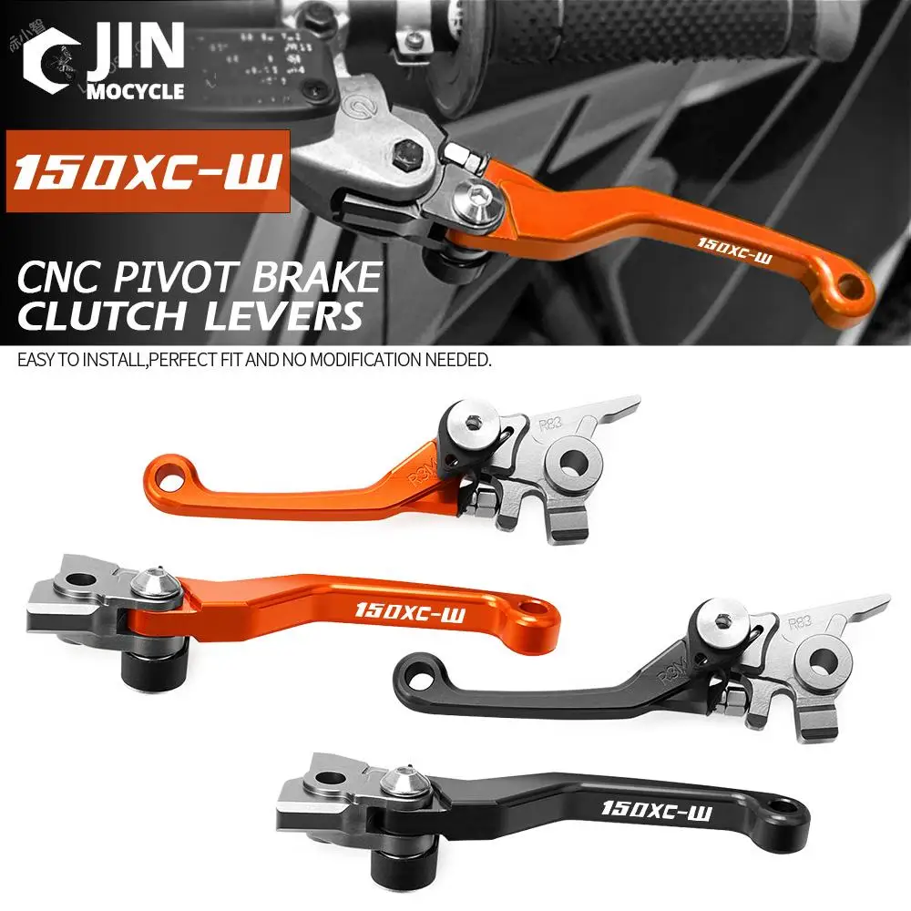 

Motorcycle DirtBike Motocross Pivot Brake Clutch Levers Handle For 150XCW 150XC 150SX 144SX 125XCW 125SX 125EXC 105XC 85XC