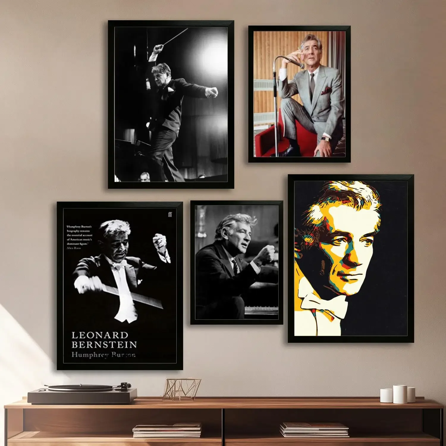 Leonard Bernstein Canvas Art Poster and Wall Art, Picture Print, Modern Family Bedroom Decor,Decorative painting