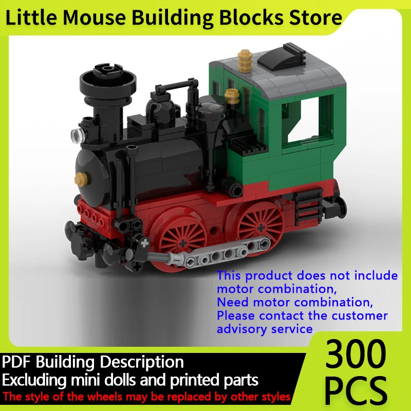 

City Car Model MOC Building Bricks Stainz Steam Locomotive Train Modular Technology Gifts Holiday Assemble Children Toys Suit