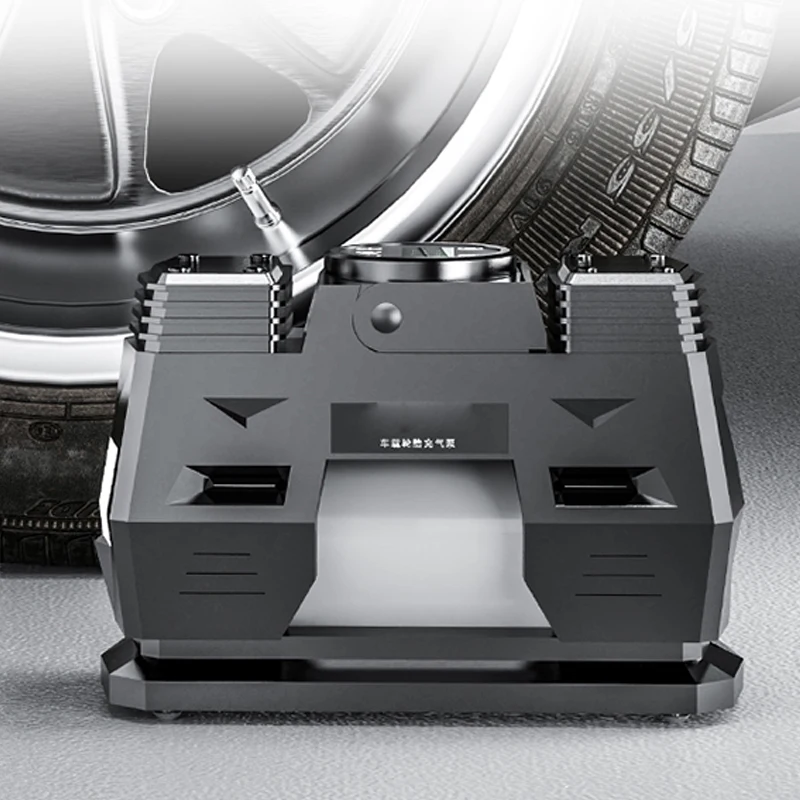 Vehicle-mounted Inflation Pump, Car, Portable Car Tyres, High-power Electric Double-cylinder Air Pump, Home and Car Dual-purpose