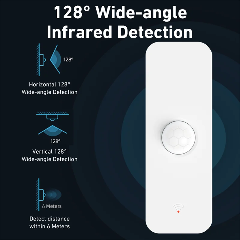 Tuya WiFi Zigbee PIR Sensor de movimiento hogar inteligente cuerpo humano Detector infrarrojo seguridad vida inteligente funciona con Alexa Google Home