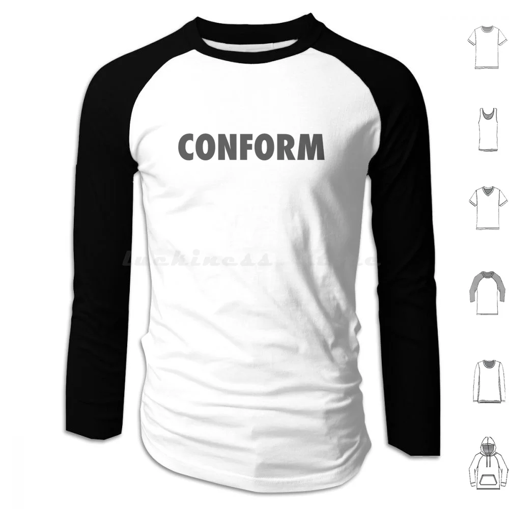 Conform Hoodie cotton Long Sleeve They Live John Carpenter Horror Sci Fi Logo Stay Asleep Marry And Reproduce Consume