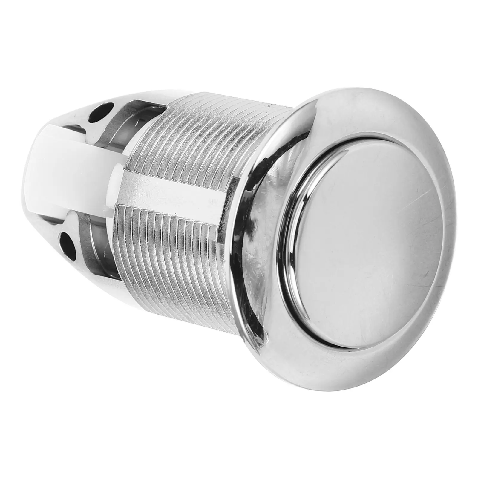

Rv Push Button Cabinet Latch Cylindrical Press Closure Silver Modern Knob Lock for Camper Yacht Wardrobe Drawer Marine Hatch