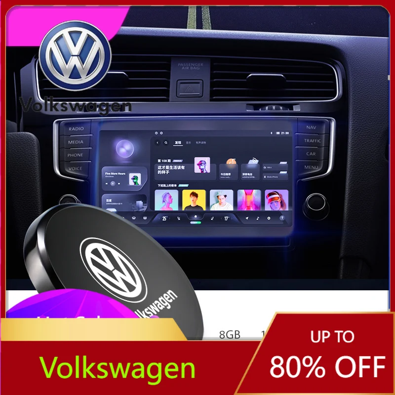 

Car Sticker For VW Volkswagen Jetta MK5 Golf 1Pcs Tiny Type-C USB Flash Drive Car Portable U Disk For Volkswagen Tiguan GTI Polo