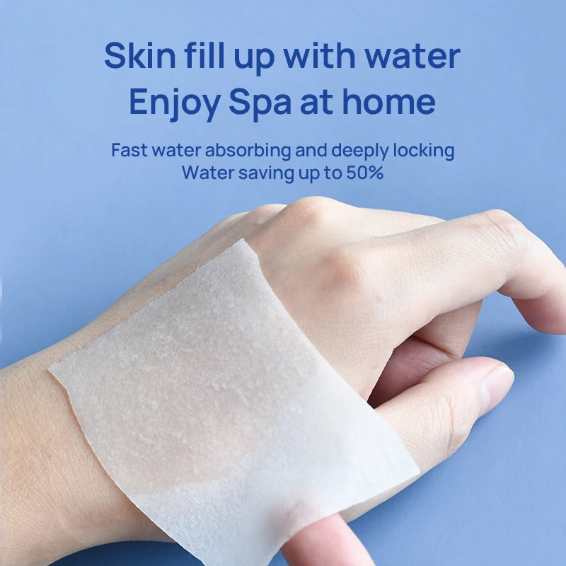 60Pcs/Set Disposable Makeup Cotton Water Saving Cotton Pads Skin Friendly Facial Cotton Pads Wipes Soft Makeup Remover Pads