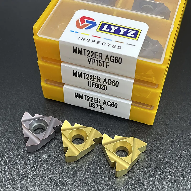 MMT22ER MMT22IR AG55 AG60 VP15TF UE6020 US735 cncthreadフライスカッター超硬ツールmmt 16ER 16IR旋削工具