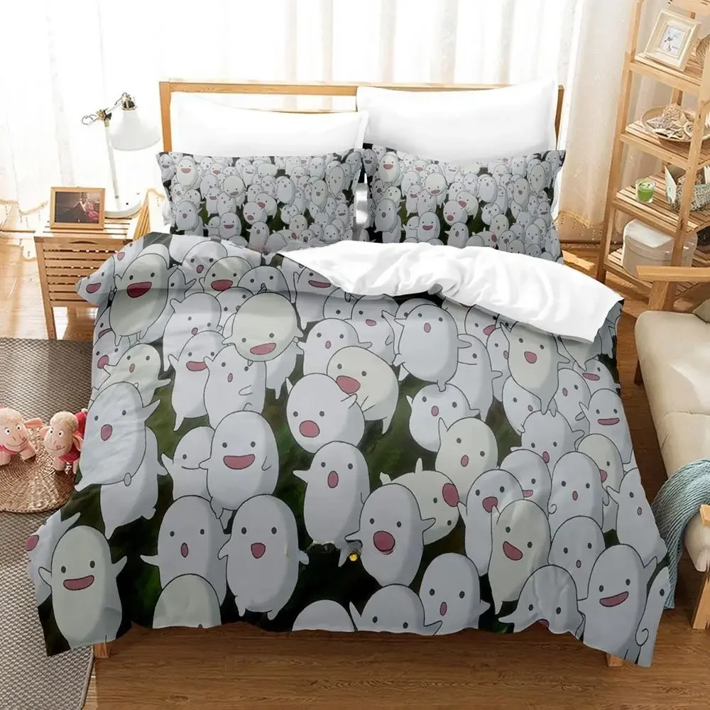 The Boy And The Heron Bedding Set Single Twin Full Queen King Size Bed Set Adult Kid Bedroom Duvetcover Sets Anime Bed Sheet Set