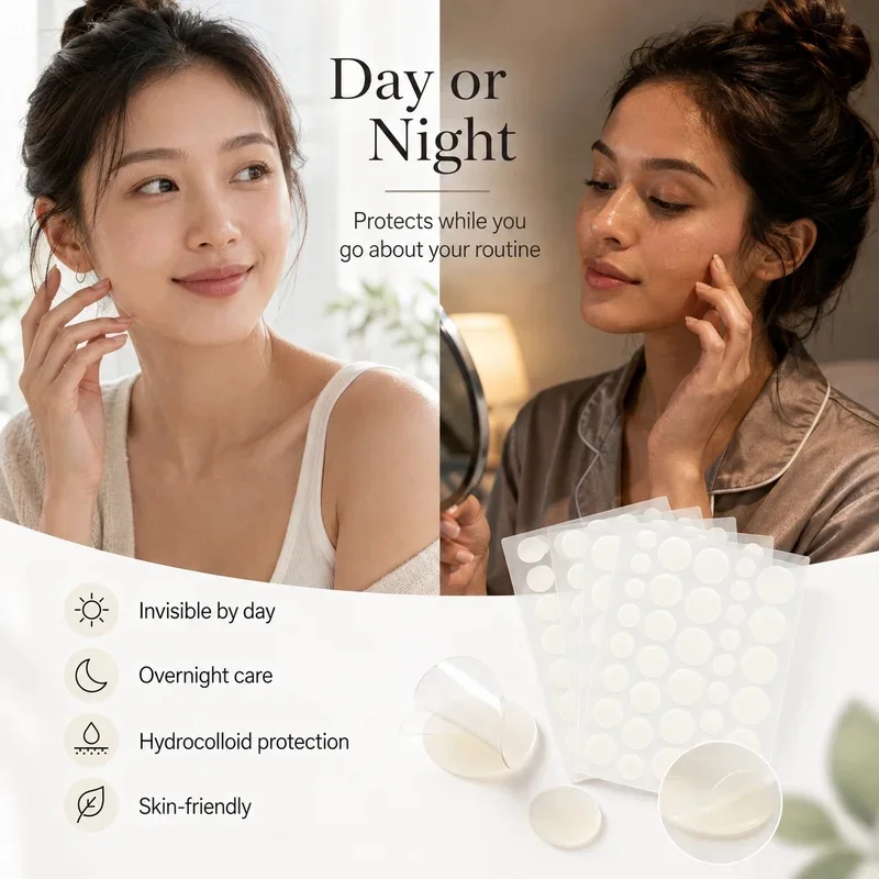 360pcs Face Acne Patch Invisible Skin Care Pimple Acne Patches Anti-inflammatory Healing Absorbing Spot Sticker Covering Acne