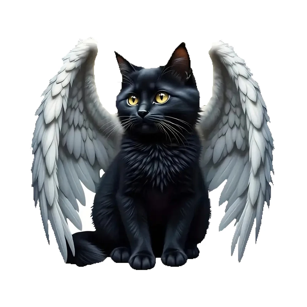 1-Pack Cute Angel Decals, Self-adhesive, Waterproof Vinyl Stickers for Car, Bumper, Window, Laptop, Wall and Glass Surface