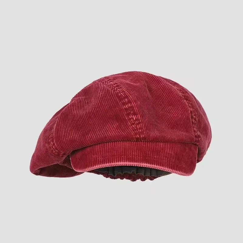 Retro Newsboy Caps Men Octagonal Hats Autumn British Women Painters Caps Fashion Corduroy Berets Gorras Casual Baseball Hat