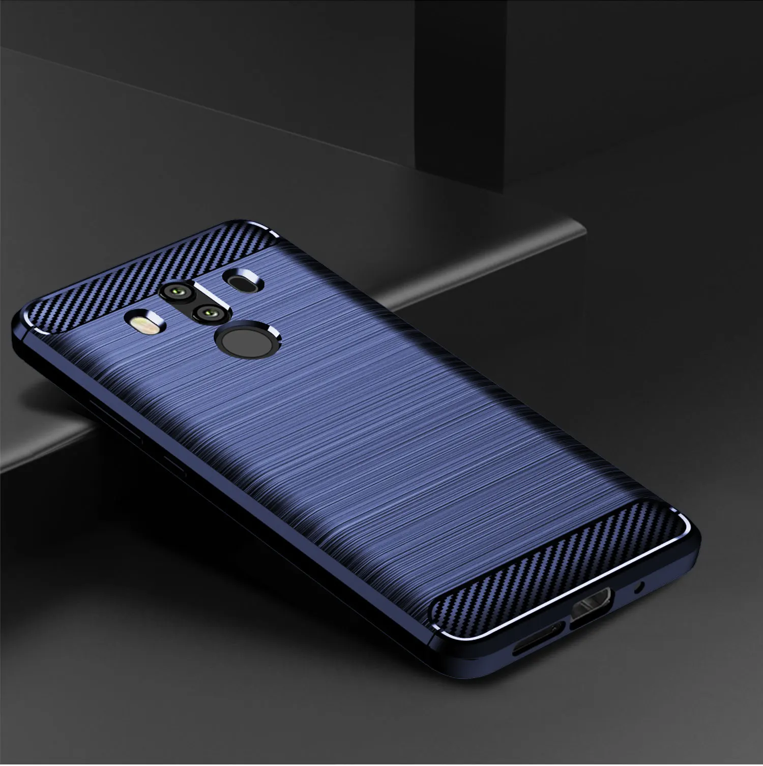 Silicone Case for Huawei Mate10 Pro 10Lite 10RS Shockproof Carbon Fibe Cover for mate rs se 10 pro 10 lite huawey Coque Fundas