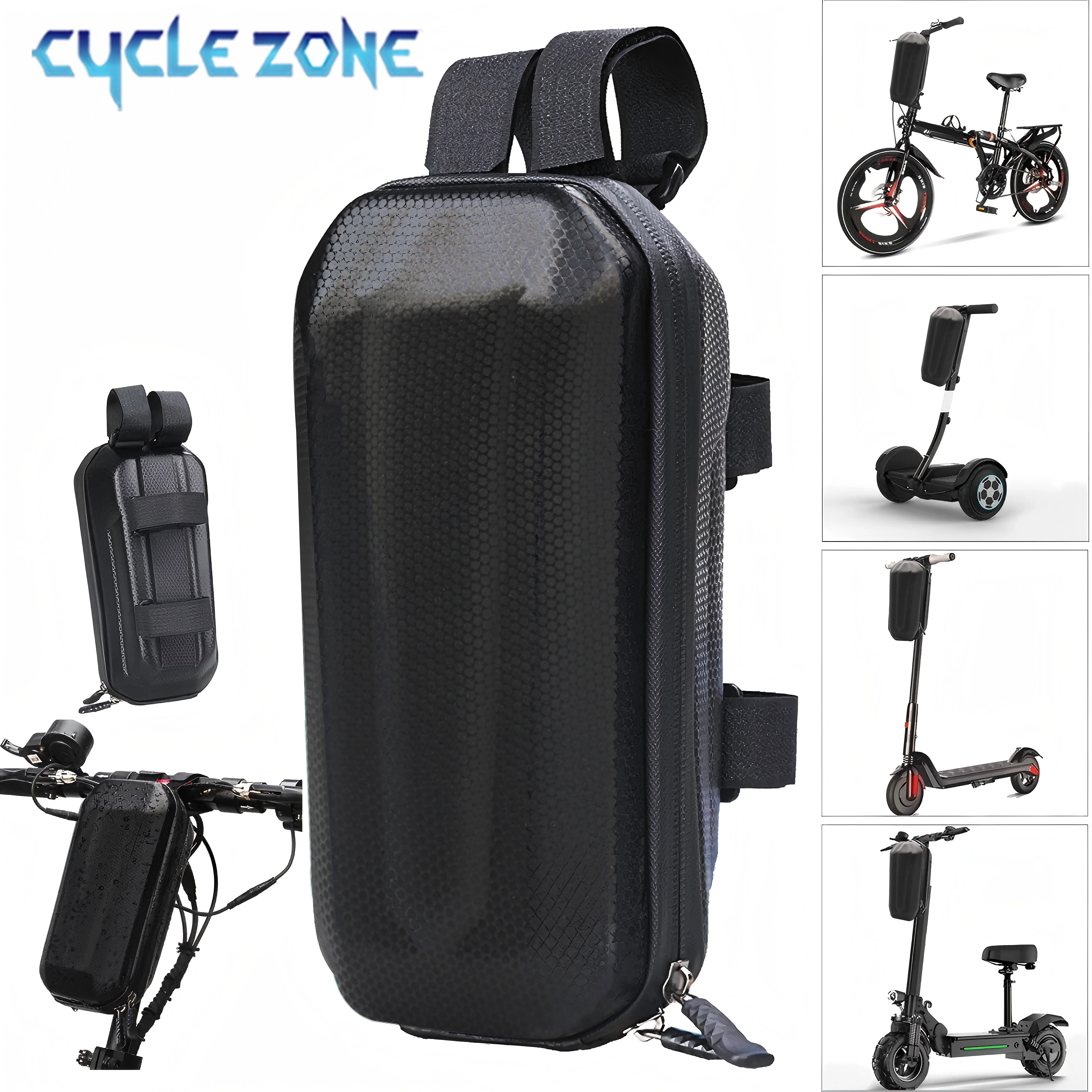 

Scooter Handlebar Bag Waterproof Hard Shell EVA Storage Bags Large Capacity MTB Bike Hanging Bag Electric Scooter Accessories
