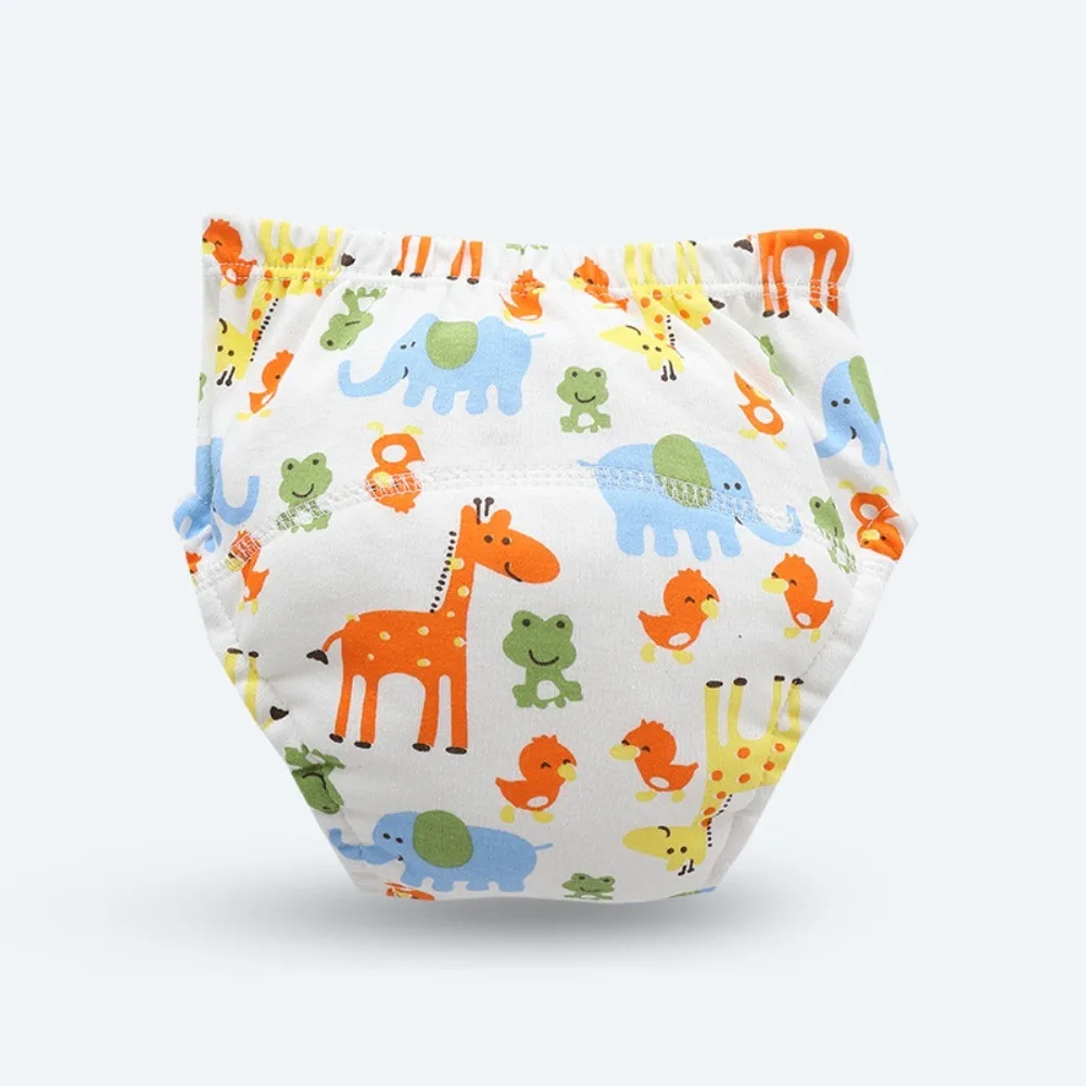 

Cute Reusable Baby Nappies Washable Nappy Changing Cotton Cloth Diapers Soft Infants Panties Underwear Boys Girls