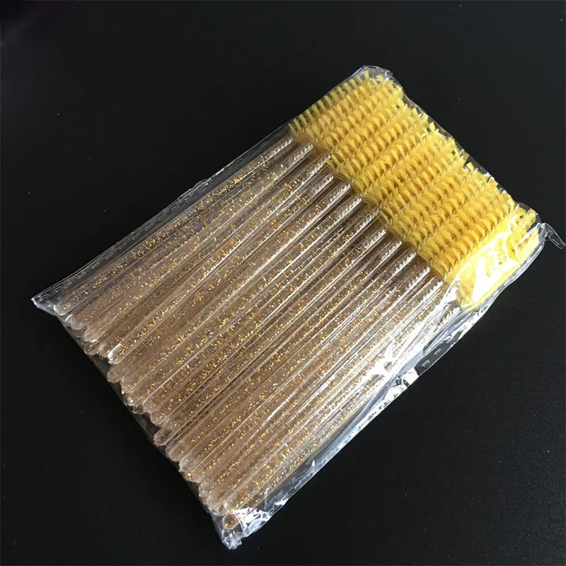 Nieuwe stijl 50 Stuks Wegwerp Kristal Wimperborstel Wimpers Lift Lifting Curler Wimper Extension Graft Brush Tool Accessoires