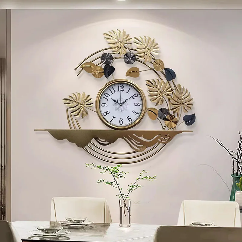 Nordic Minimalist Wall Clocks Living Room Art Mural Modern Luxury Wall Watch Restaurant Relogio De Parede Home Decoration