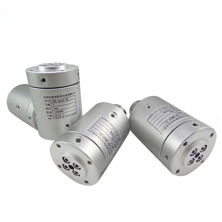 Slip Ring 4 Passage Pneumatic High Pressure 0.7mpa Coupling Type Rotary Joint Union