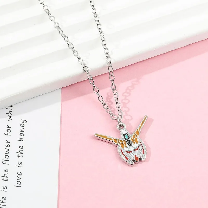 Mobile Suit Gundam Necklace Cute Fashionable Personalized Creative Kawaii Simple Necklace Pendant Birthday Gift for Friends - view 5
