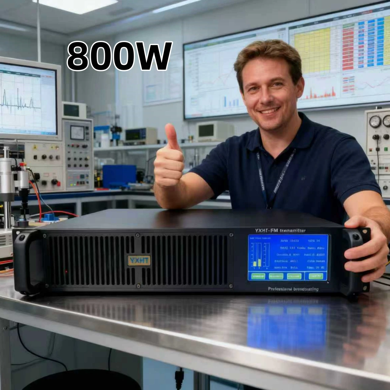 

YXHT-2-800W FM Transmitter - Good Reputation, Long-Lasting, Smart Temperature Control, Radio Station Use