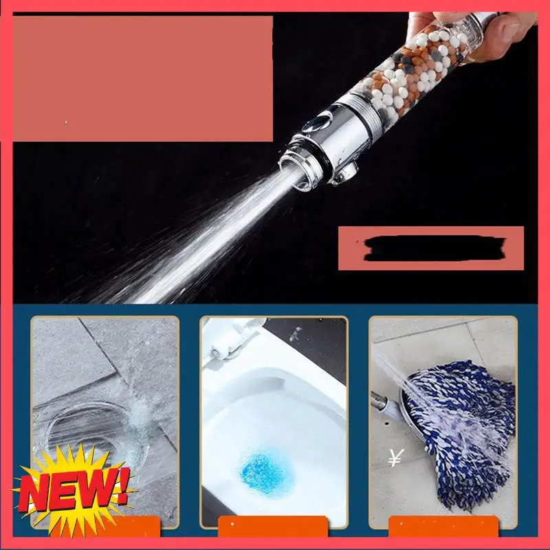 

B17C 2 шт. насадка для душа с фильтром из бисера, повышающая давление насадка для душа, спрей, белый пластик с 3 режимами экономии воды для купания