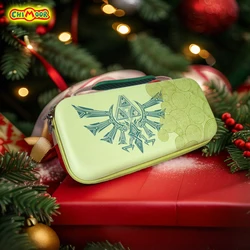 Carrying Case for Switch OLED, Hard Shell Travel Carry Case with 10 Game Card Slots, Protective Storage Bag for NS Zelda Console