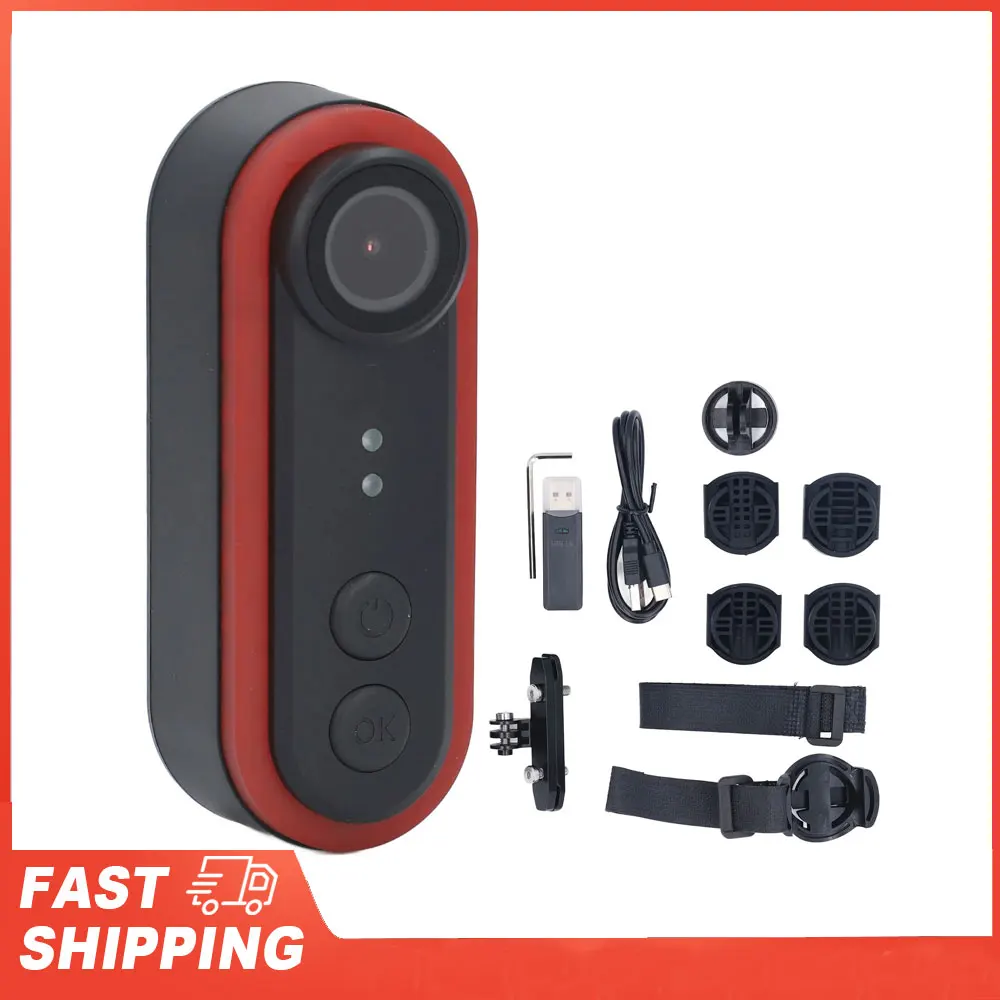 

Rear Bike Light Camera Combo Bike Camera Taillight IPX6 Water Resistant 6 Lighting Modes 150 Degree Wide Angle for Outdoor Tool