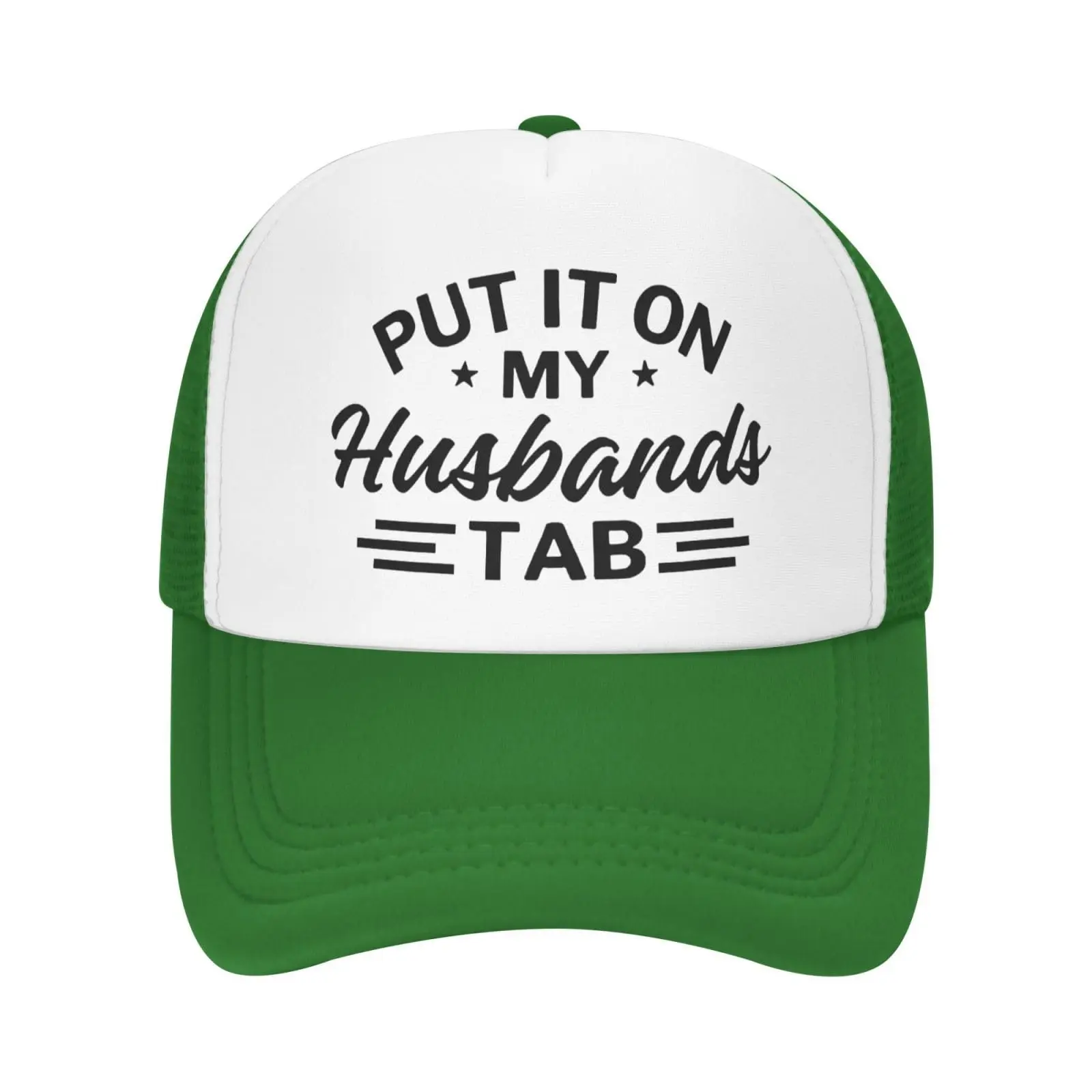 Put It On My Husbands Tab Dad Baseball Caps Funny Adults Baseball Hat Trucker Mesh Hat Outdoor Sports Cap For Men Women