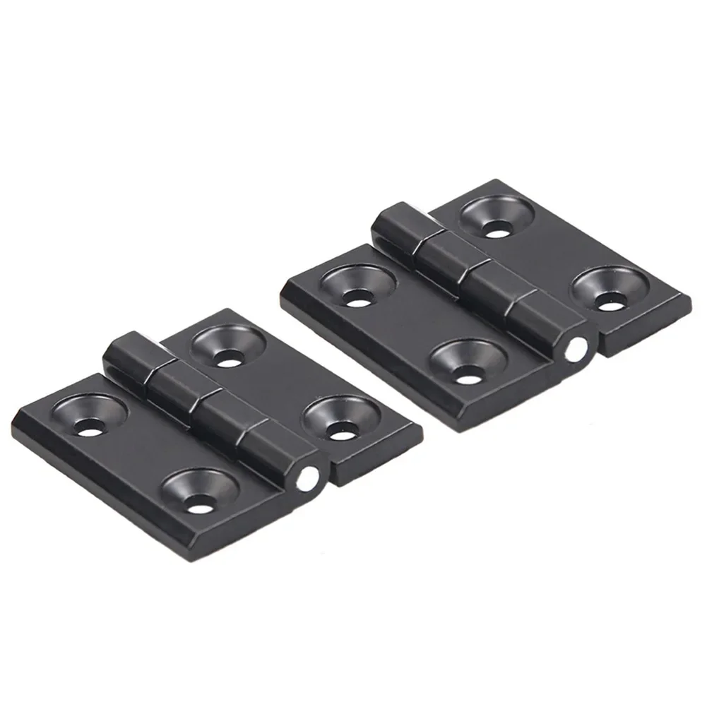 40/50/60mm Furniture Hinge Butt Hinges Door Metal Black Hinges Cabinet Aluminium Box Backflap Shed Furnitures Hardware Home Part