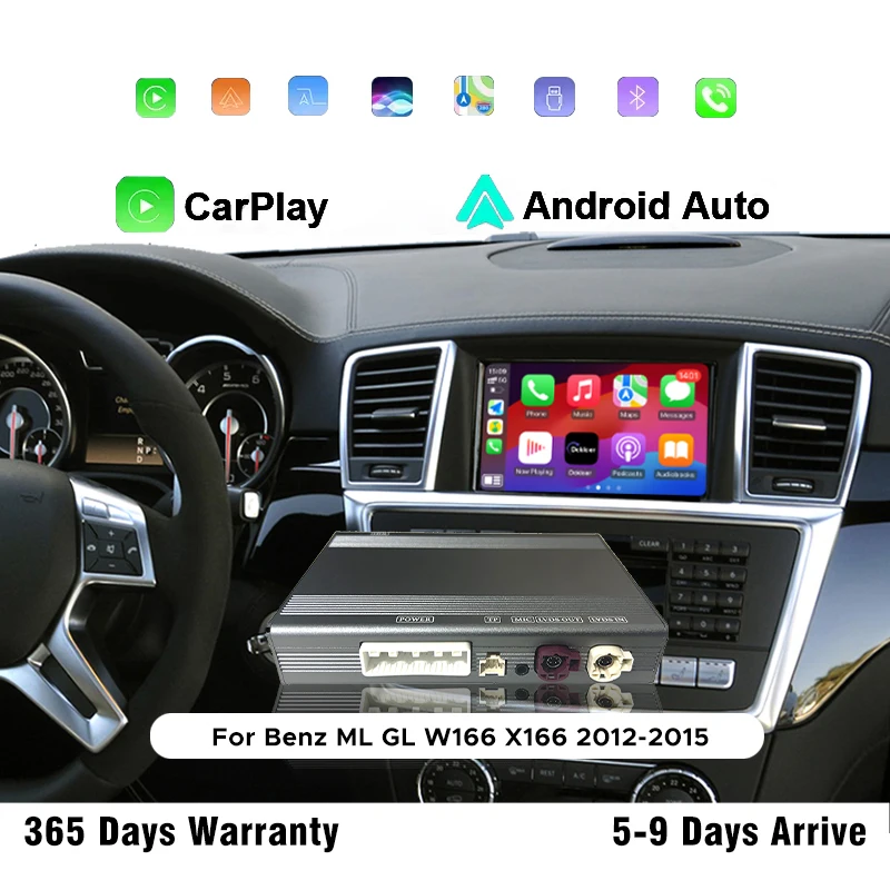 

Wireless CarPlay Interface For Benz ML GL W166 X166 2012-2015 Android Auto Car DVD Player Mirror Link AirPlay Navigation