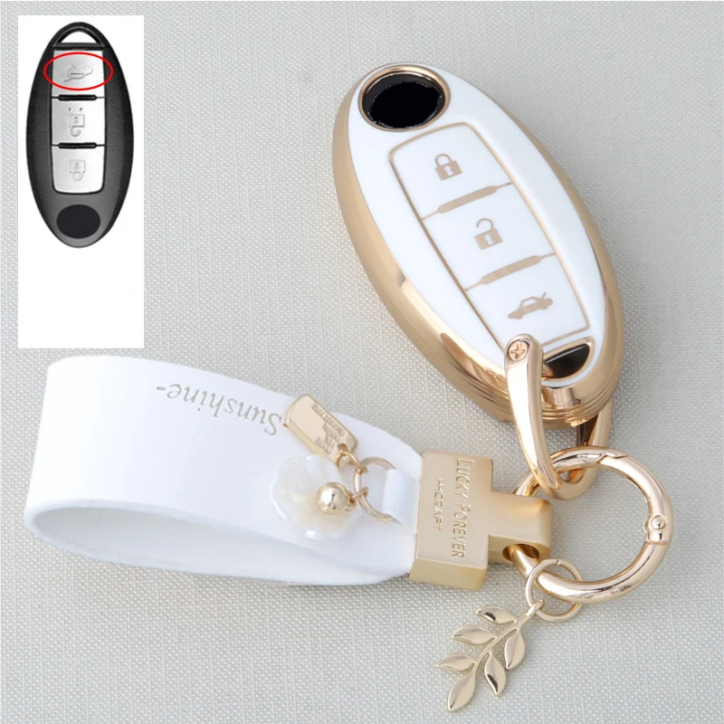 

TPU Car Remote Key Case Cover Shell Fob For Nissan Qashqai Juke J10 J11 X-Trail T32 T31 Kicks Tiida Pathfinder Note For Infiniti