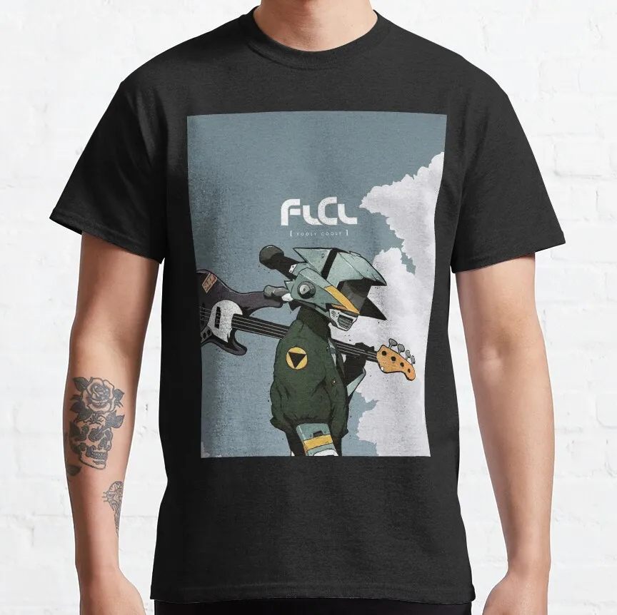 Flcl The Pillows Live Men's T Shirt Japanese Anime clothing Fooly