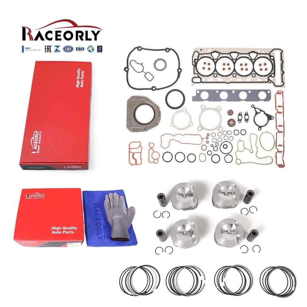 RACEORLY Head Gasket & Piston STD Pin Φ23mm Set For VW GTI Audi 2.0 CDN CCZ CCT