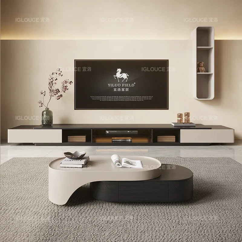 

Tv Stand Movable Media Console Furniture Luxury Living Room Storage Modern Multifunction Home Full Dining Cabinet Table Portable